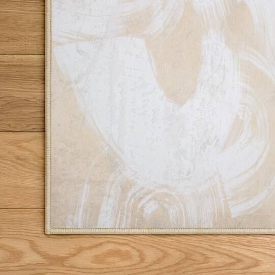 Empire Art Direct 5ft. x 7.5ft. Swish Stone I B Tapis D'Art Washable Abstract Area Rug